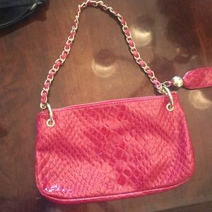 Gianna Bini red clutch bag